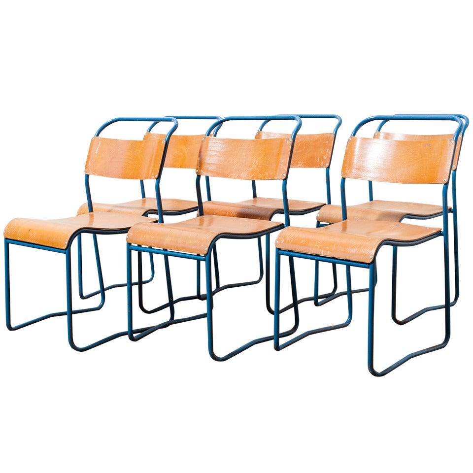 Metal School Chairs 17 For Sale on 1stDibs