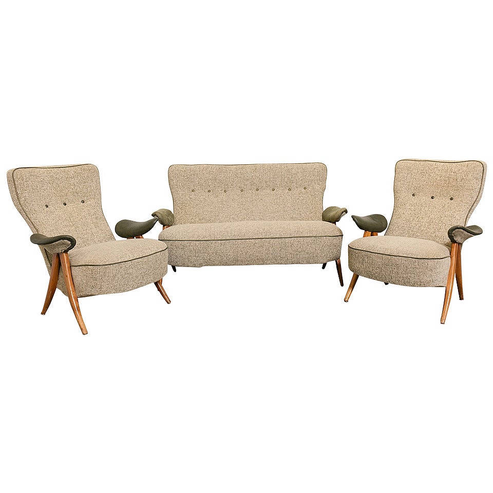 Theo Ruth for Artifort 1950's Sofa Set