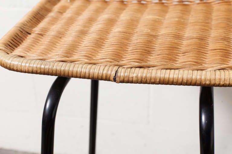 Charlotte Perriand Style Wicker Bar Stools 2