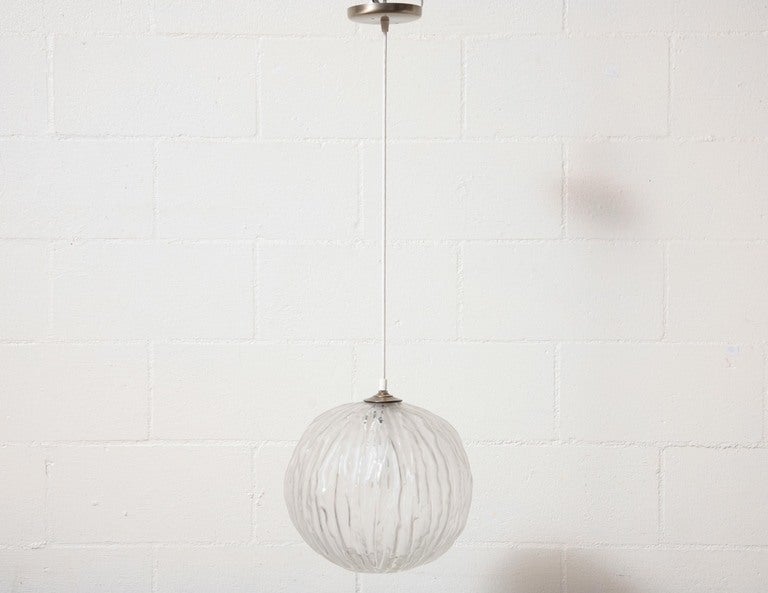 Murano Glass Globe Pendant Lamp