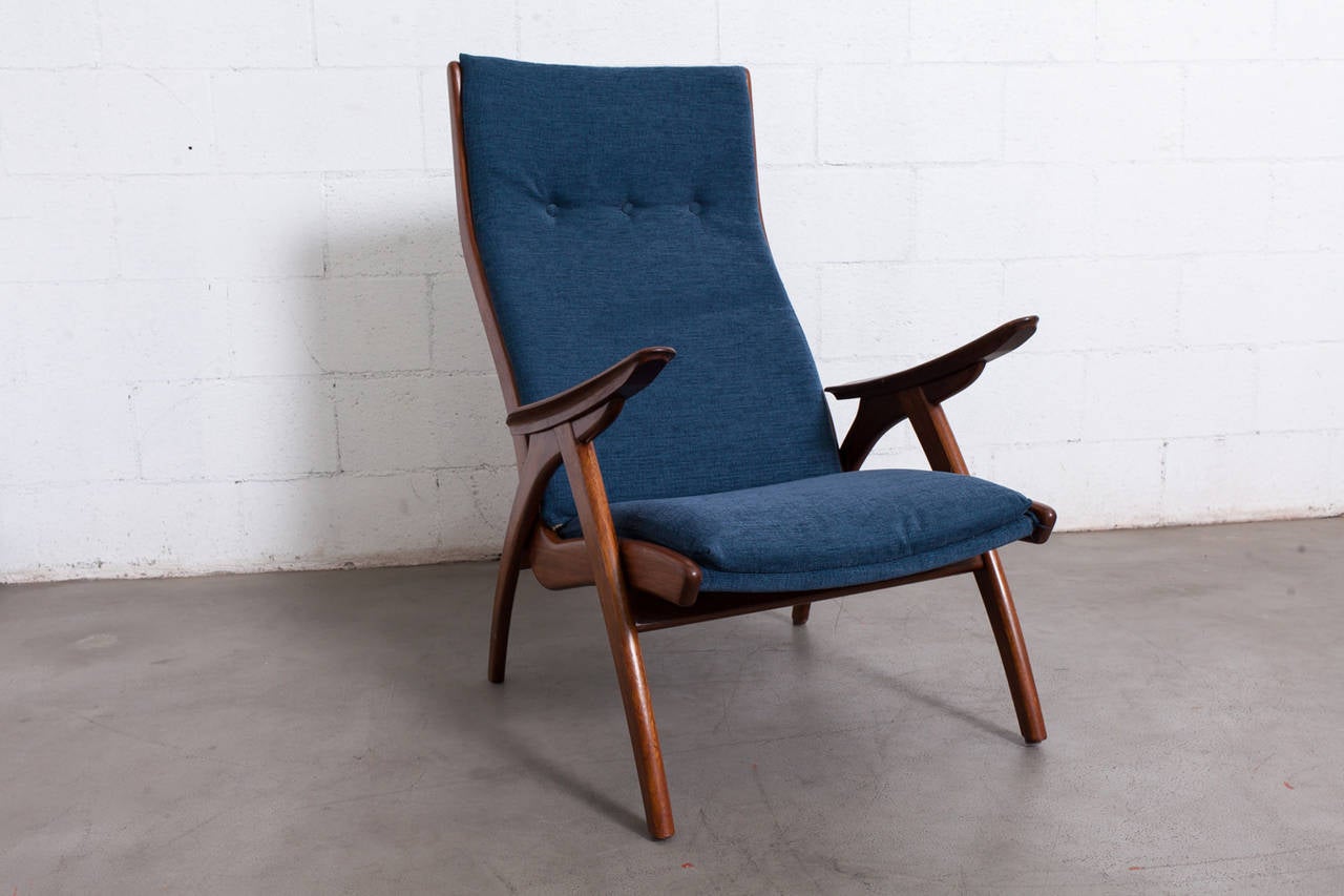 Paar Teak-Lounge-Stühle im Bodil-Kjaer-Stil aus der Mitte des Jahrhunderts
