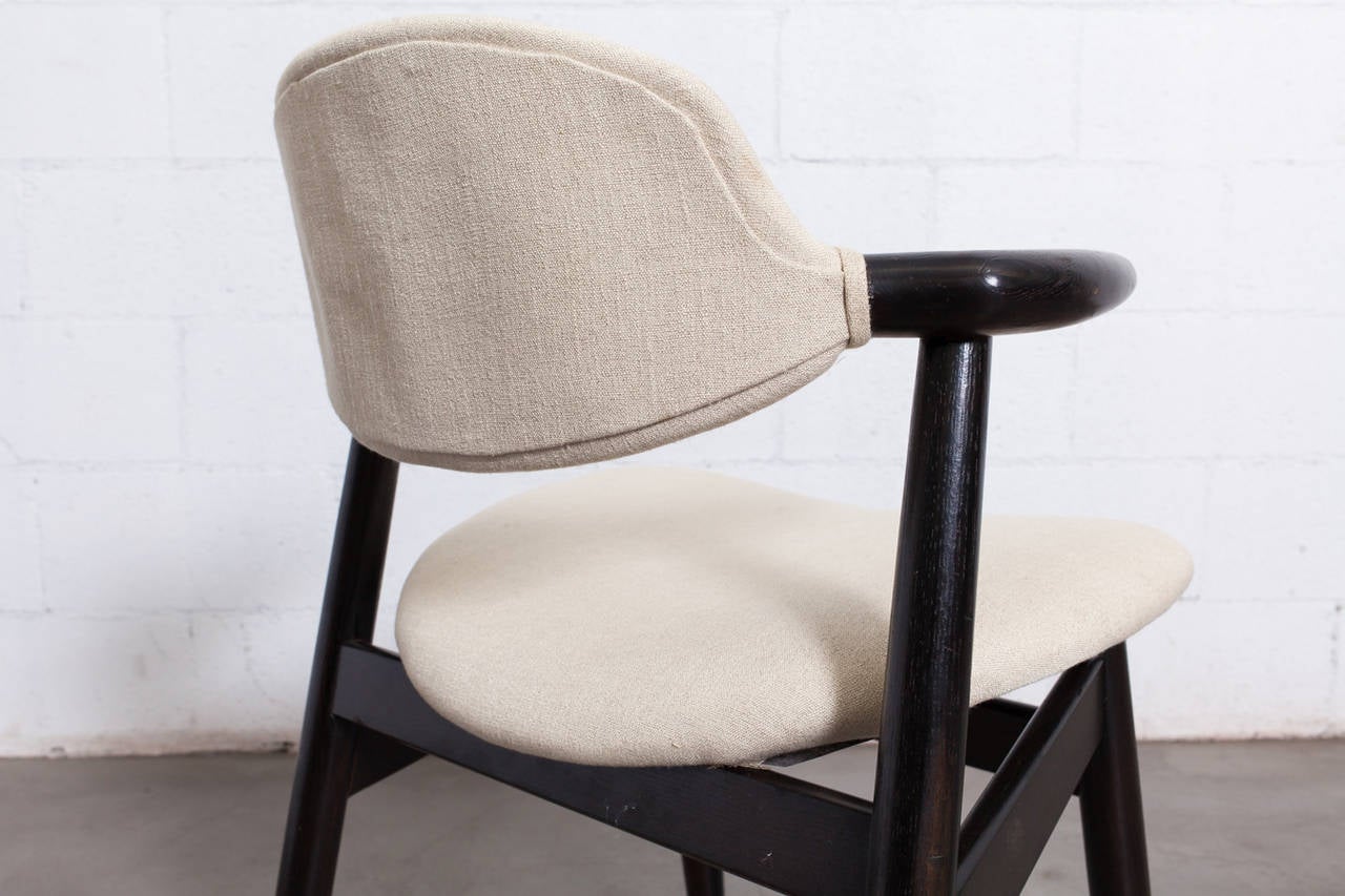 Set of 4 Kai Kristiansen Style Wenge Upholstered Dining Chairs 2