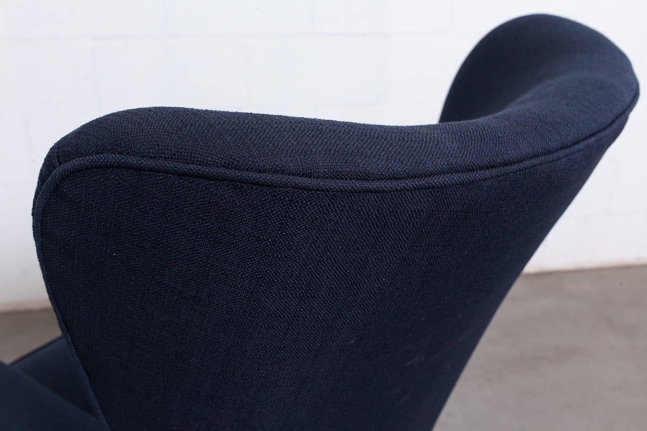 Theo Ruth For Artifort Tall Back Lounge Chair in Navy 2