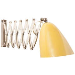 Hala Zeist Style Yellow and White Accordion Wall Lamp