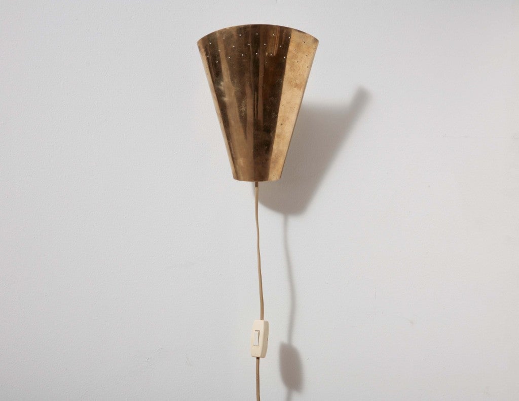French Brass Wall Sconce