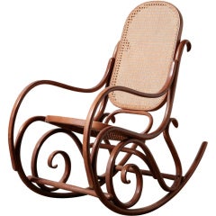 Thonet Bent Wood Rocking Chair