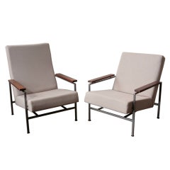 Pair of Robert Parry His and Hers Lounge Chairs