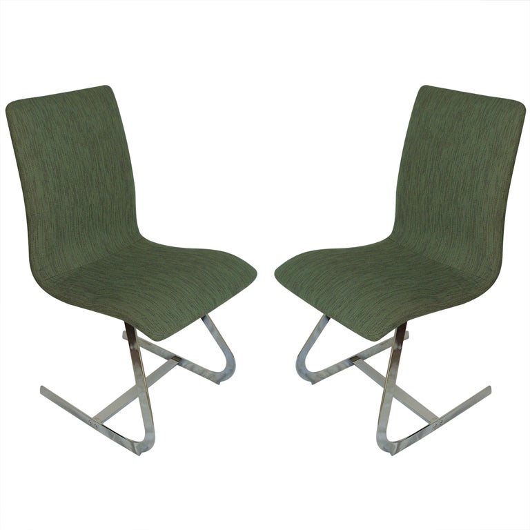 Pair of Merrow Associates Dining/Side Chairs, circa 1960s For Sale