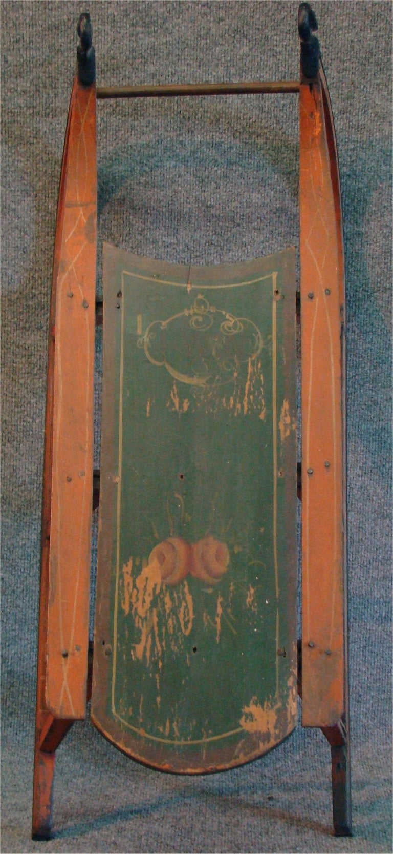 American Paint Decorated Child's Sled