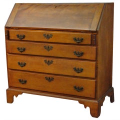 Chippendale Cherry Slant-Front Desk