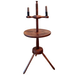 Antique Adjustable Candle Stand