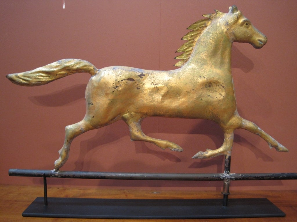 American Gilded Horse Weathervane