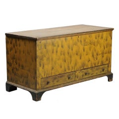 Paint Decorated Blanket or Dower Chest