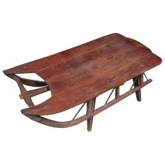 Antique Work Sled Coffee Table