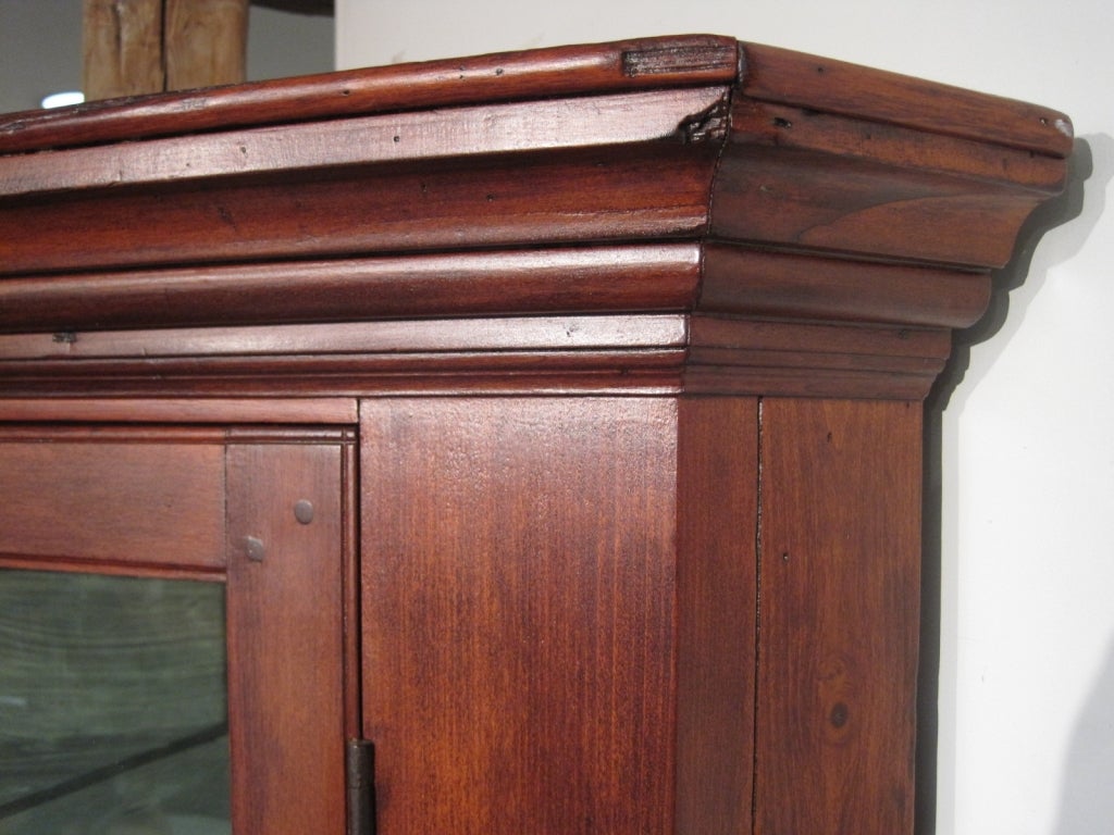 18th Century and Earlier Small Chippendale Corner Cupboard