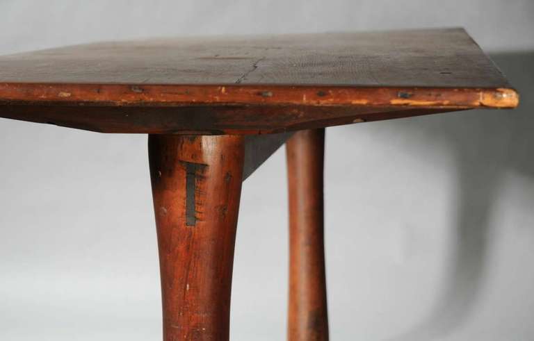 Rare Early American Trestle Table 1