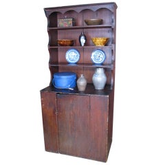 Early American Pewter Cupboard