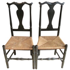 Pair of Queen Anne Side Chairs