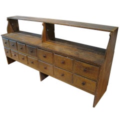 Painted Apothecary Cabinet with Shelf