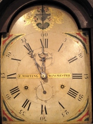 19th Century Paint Decorated Tall Case Clock - Whiting
