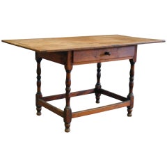 Early Box-Stretcher Tavern Table