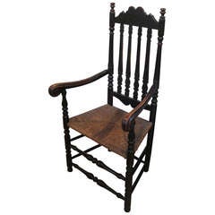 Antique Banister-Back Armchair