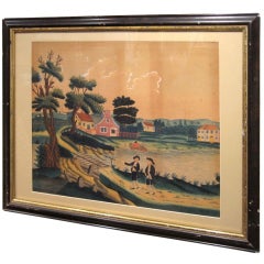 Early Folk Art Watercolor