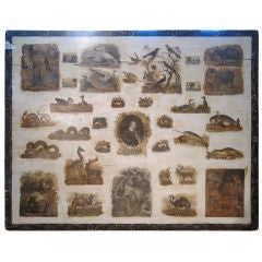 Antique Folk Art Fireboard/Wall Hanging