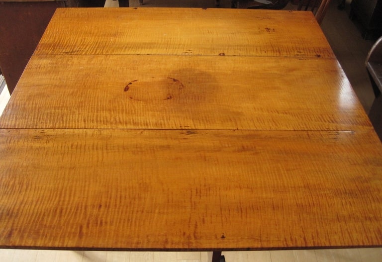 Hepplewhite Tiger Maple Dining Table