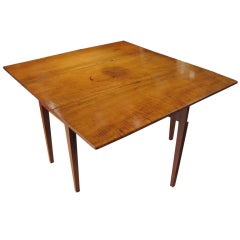 Hepplewhite Tiger Maple Dining Table