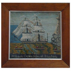 Antique Exceptional Sailor
s Woolwork