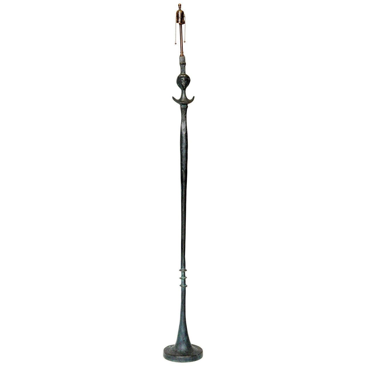 Giacometti Style Cast Bronze Floor Lamp