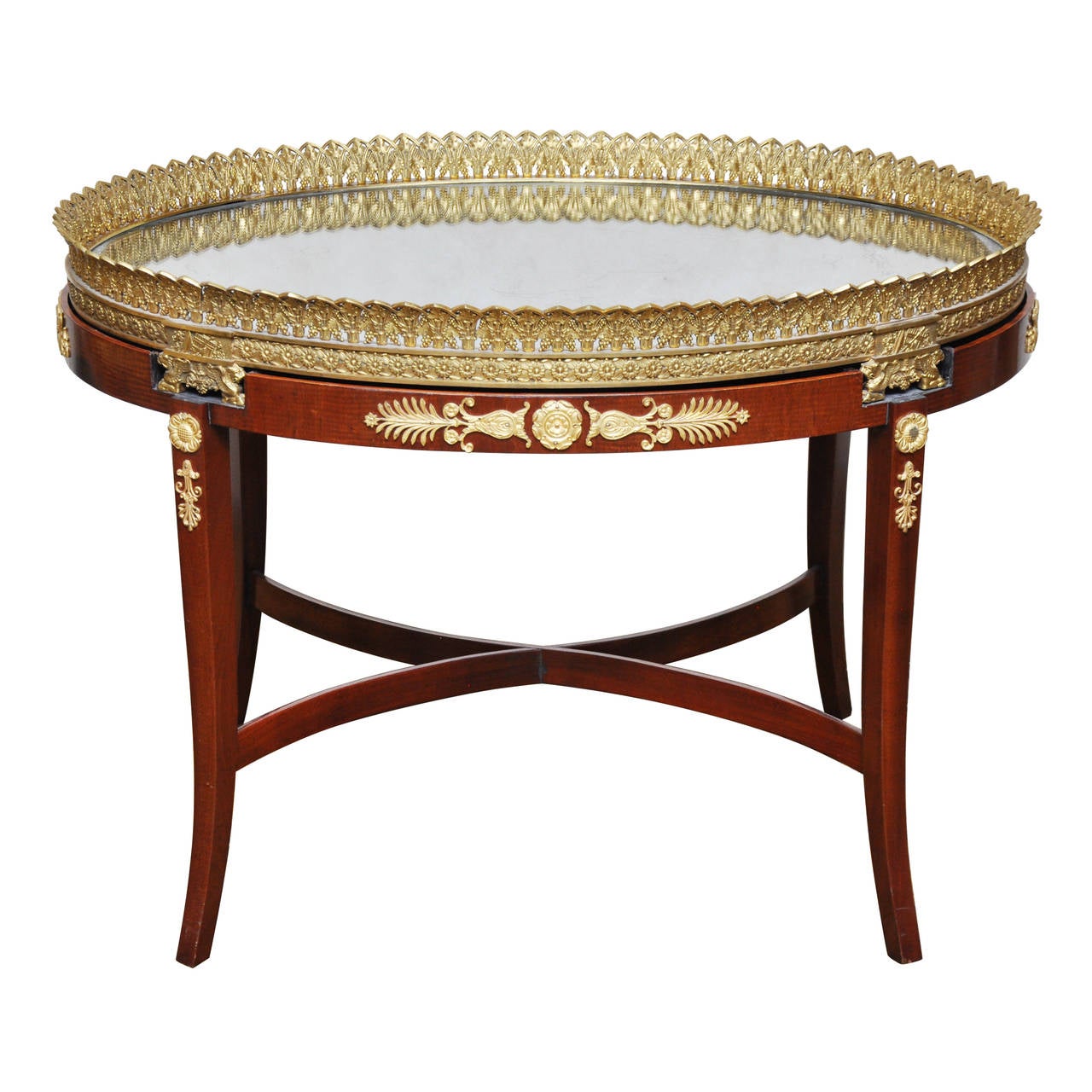 Gilt Bronze And Mirror Plateau 13 For Sale on 1stDibs