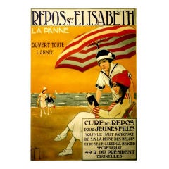 Repos Ste. Elisabeth by Francis Delamare Original vintage poster