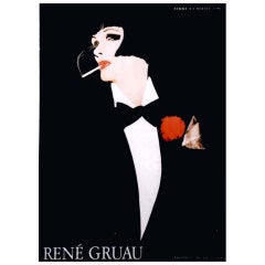 \""Femme a L\""Oeillet\"" de René GRUAU