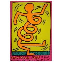 Vintage Montreux Festival by Keith HARING (1958-1990)