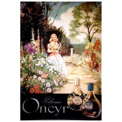 "Perfumes Oncyr" Original Vintage poster