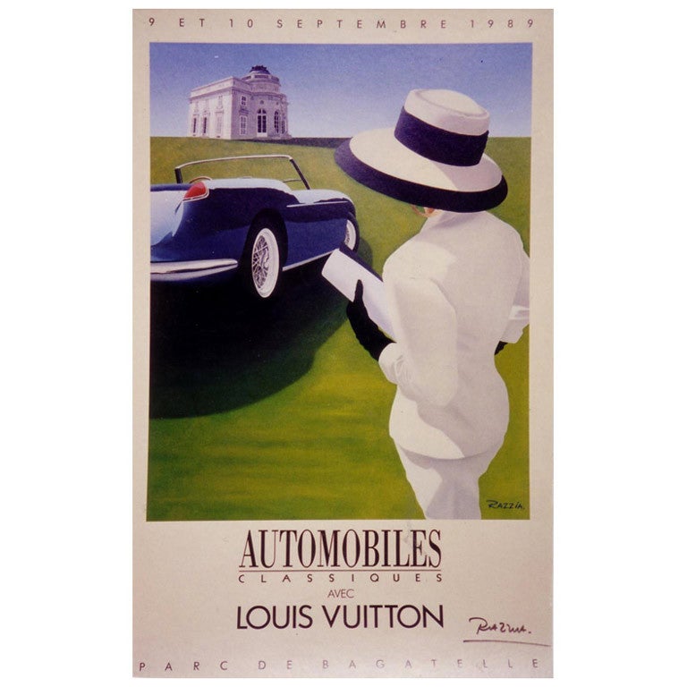 1990 Razzia Louis Vuitton Bagatelle Poster