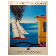 Sold at Auction: Gerard Razzia Signed 36 Louis Vuitton Cup Poster