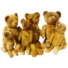 Antique Family Of Seven Early Bears