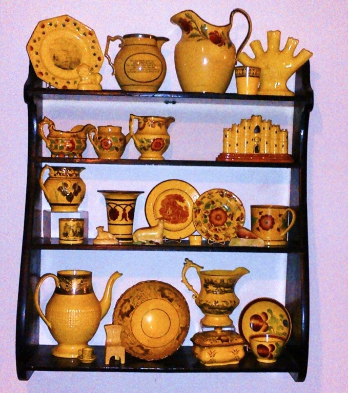 Collection Of 28 Pieces, English Yellow Glazed Earthenware