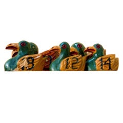 Antique Great Carnival Game-39 Carved And Painted Ducks!