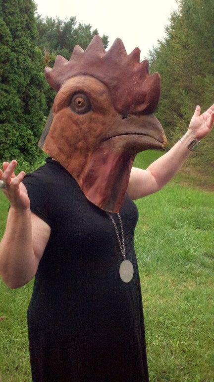 Costume Head, Rooster In Excellent Condition For Sale In Clear Spring, MD