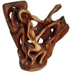 Large Figural Wood Sculpture 4