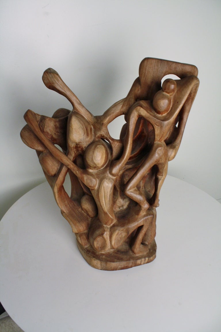 Large Figural Wood Sculpture at 1stDibs large wood sculpture, large