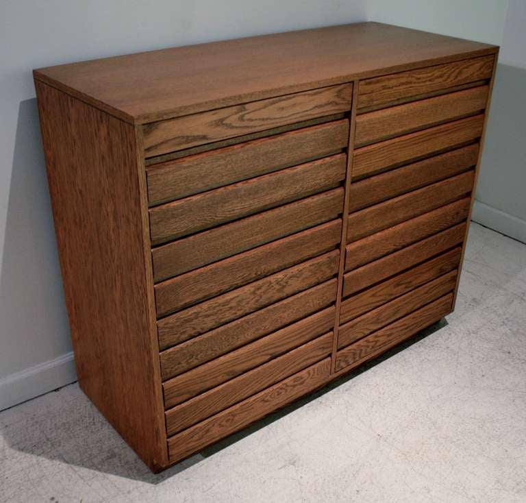 Mid Century 10 drawer dresser by Sligh completely refinished in warm walnut.