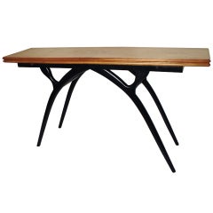 Flip Top Table with Sculptural Legs 12