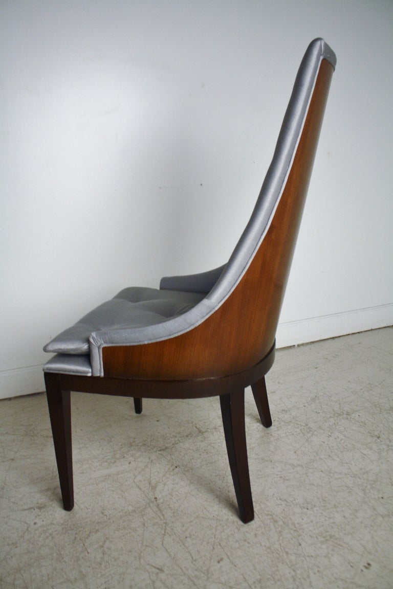 Mid-20th Century Pair of Drexel High Back Barrel Chairs
