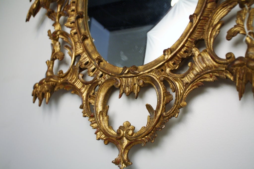 Antique Chippendale Style Mirror 1