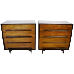 Vintage Pair of Milo Baughman Perspectives Commodes